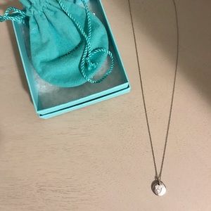 Tiffany & Co. Initial Pendant Necklace